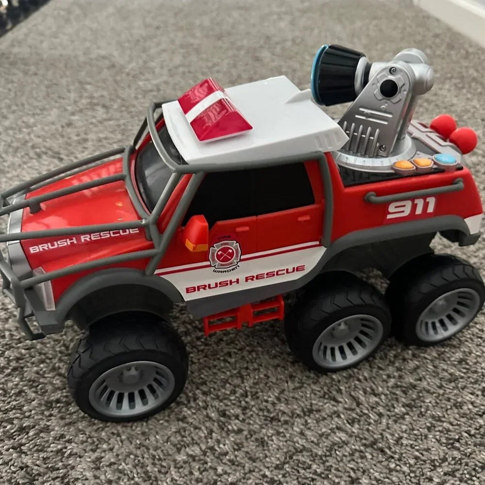 AIRPLANE AND KIDS TRUCK FIREFIGHTER RESCUE TOYS LIGHTS SOUNDS